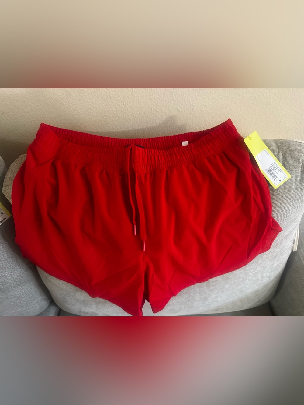 Target Women's Bright Red Elastic Waist Athletic Shorts